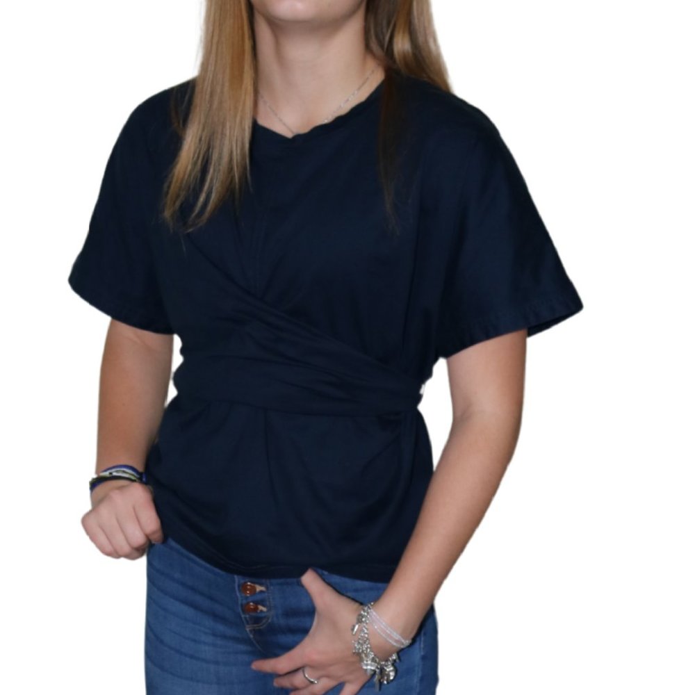 Banana Republic T-Shirt With Wrap Tie Waist